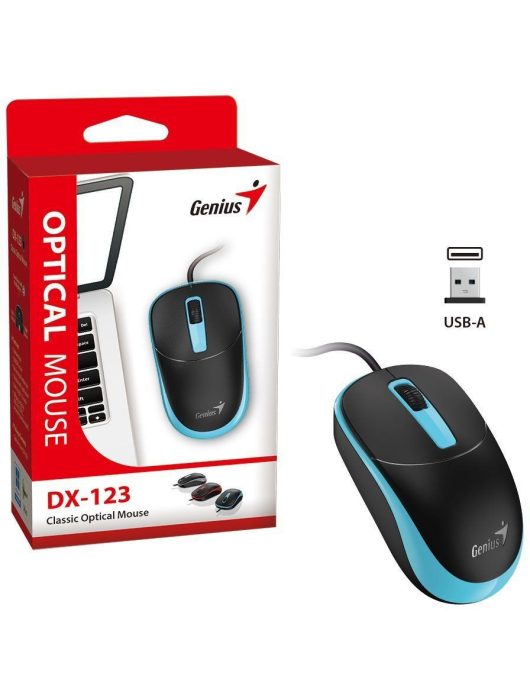 Genius DX-123 Wired Mouse Black/Blue