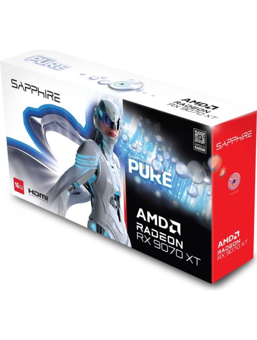 Sapphire Radeon RX9070 XT 16GB DDR6 Pure White