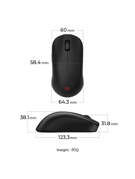 Zowie U2-DW Wireless Gaming Mouse Black