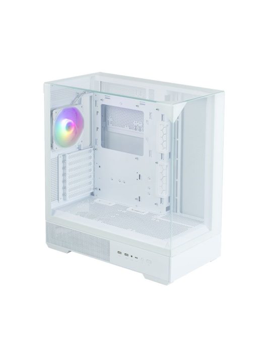 Zalman P40 Prism RGB Tempered Glass White
