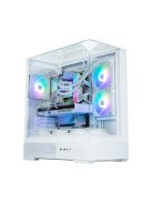Zalman P40 Prism RGB Tempered Glass White