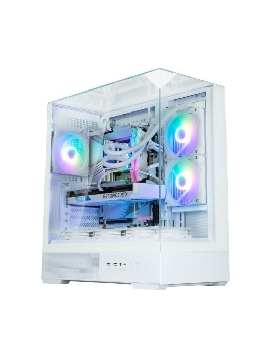 Zalman P40 Prism RGB Tempered Glass White