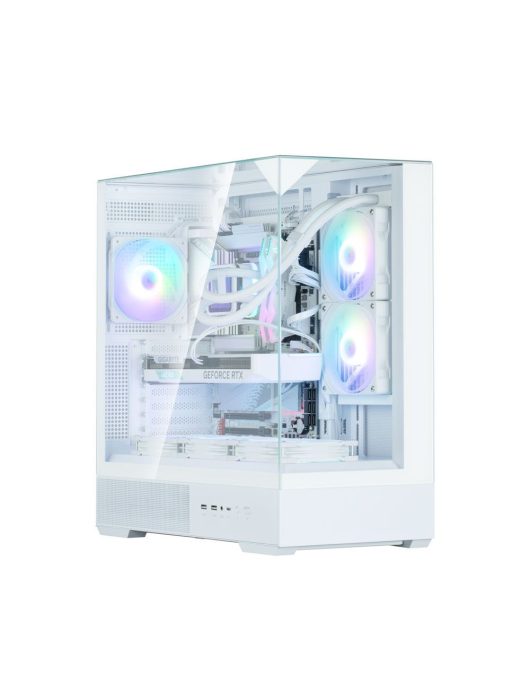 Zalman P40 Prism RGB Tempered Glass White