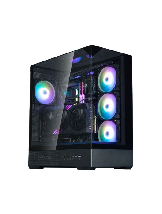 Zalman P40 Prism RGB Tempered Glass Black