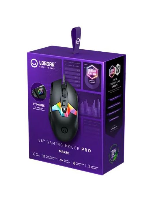 LORGAR MSP80 Gaming Mouse Black