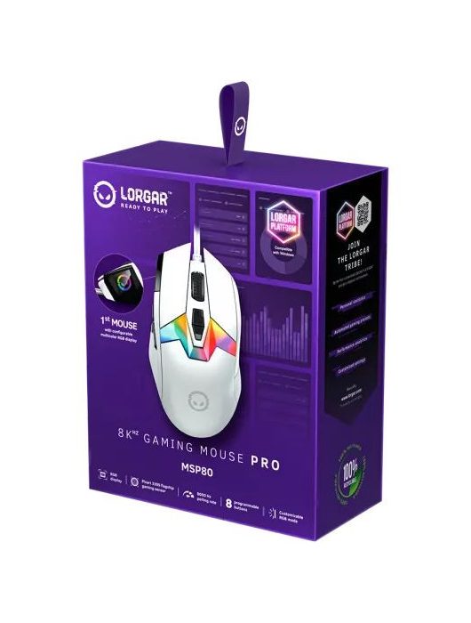 LORGAR MSP80 Gaming Mouse White