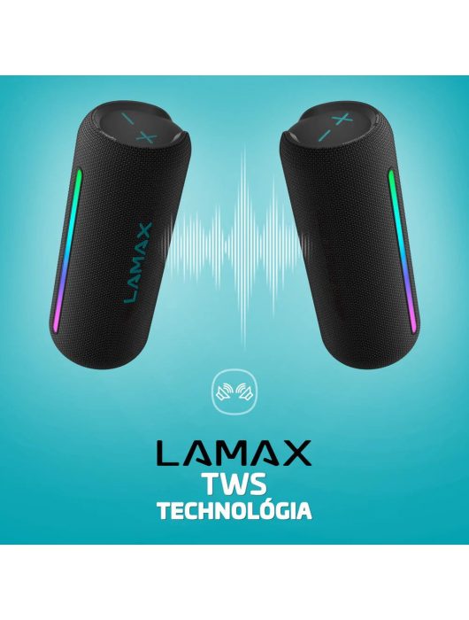 Lamax LightNote1 Bluetooth Speaker Black