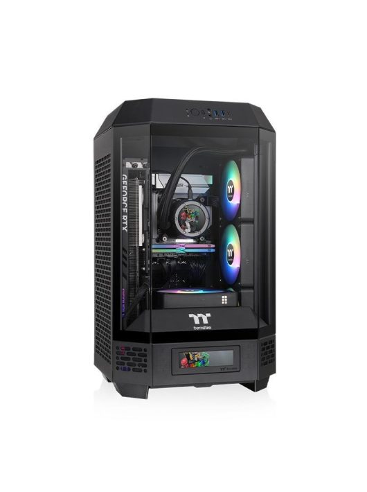 Thermaltake The Tower 250 Mini Tower Chassis Tempered Glass Black