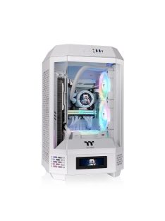   Thermaltake The Tower 250 Mini Tower Chassis Tempered Glass White