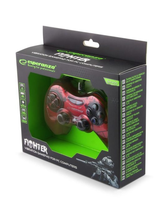 Esperanza Fighter USB Gamepad Red