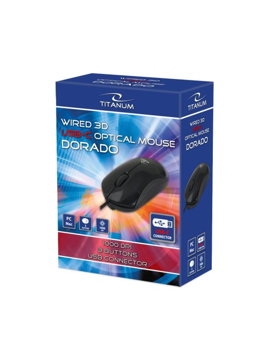 Titanium TM125K Dorado Wired Mouse Black