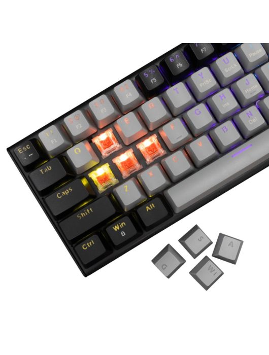 White Shark Wakizashi 2 Red Switches Gaming Keyboard Grey/Black US