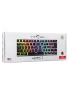 White Shark Ashiko 2 Red Switches Mechanical 60% Gaming Keyboard Black US