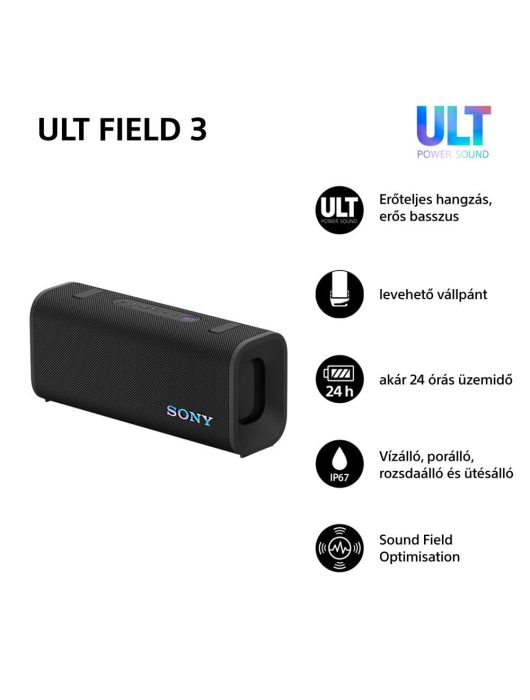 Sony ULT FIELD 3 Bluetooth Speaker Black
