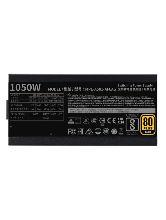 Cooler Master 1050W 80+ Gold MWE V2 ATX 3.1