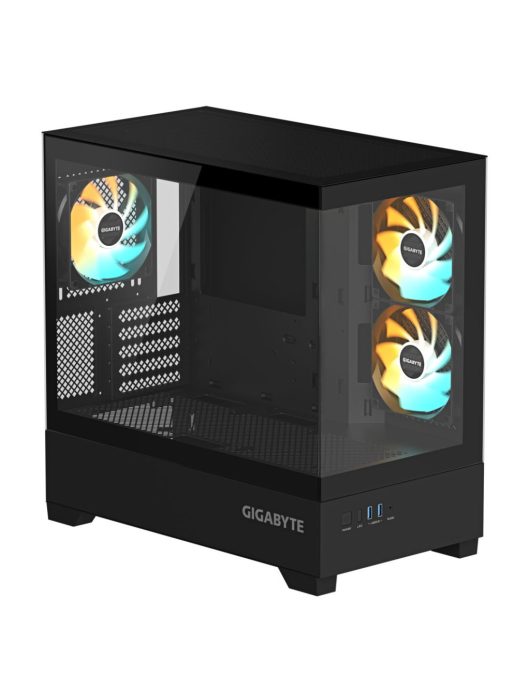 Gigabyte C201 Panoramic Tempered Glass Black