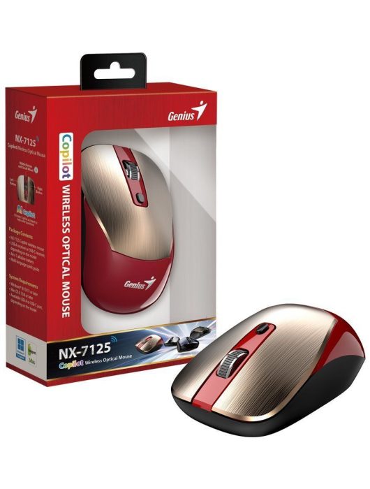 Genius NX-7125 Wireless Mouse Gold/Red