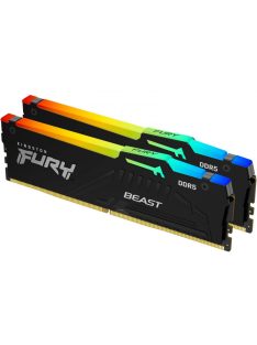 Kingston 128GB DDR5 5600MHz Kit(2x64GB) Fury Beast RGB Black