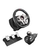 Rampage V902 PC-3 Pedal Gaming Wheel Black