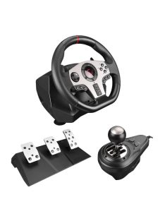 Rampage V902 PC-3 Pedal Gaming Wheel Black