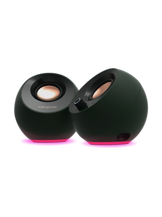 Creative Pebble Pro Minimalistic 2.0 USB-C Speakers with Bluetooth RGB Black