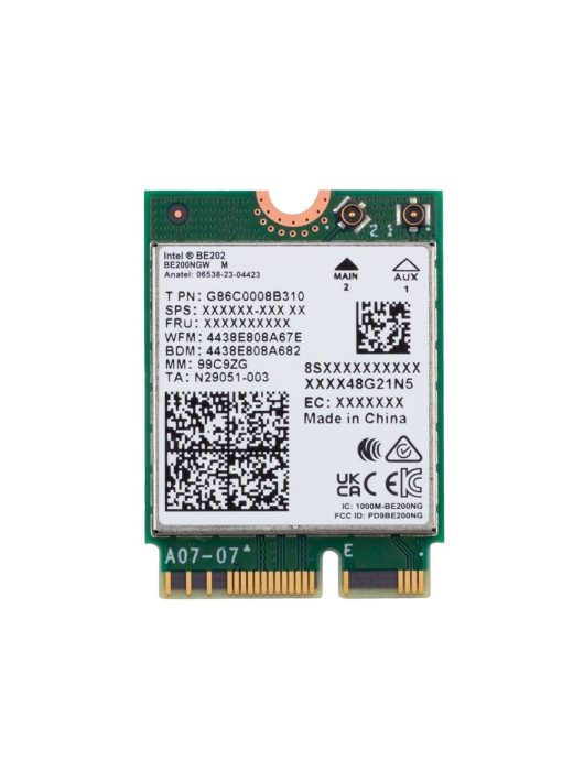 Intel Wi-Fi 7 BE202 2230 2x2 BE+BT No vPro
