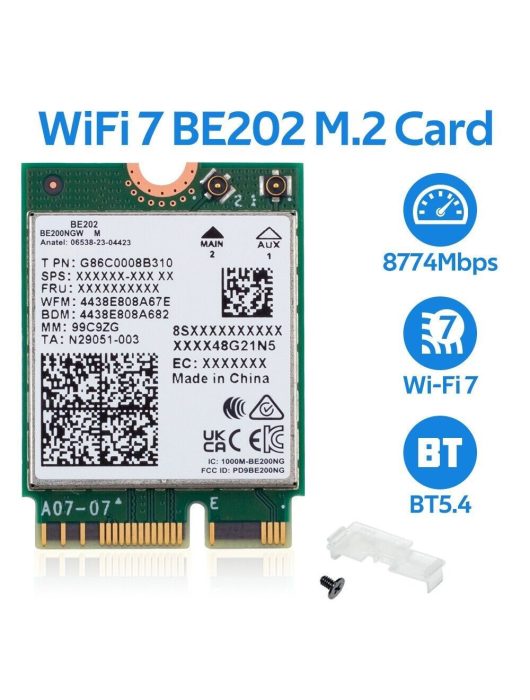 Intel Wi-Fi 7 BE202 2230 2x2 BE+BT No vPro