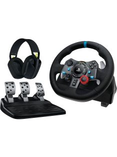   Logitech G29 Driving Force USB Kormány Black (PS4/PS5/PC) + G435 Headset