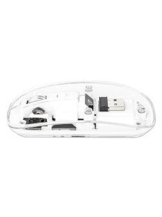 Manhattan Rechargeable Wireless USB Mouse Transparent