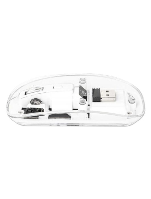 Manhattan Rechargeable Wireless USB Mouse Transparent
