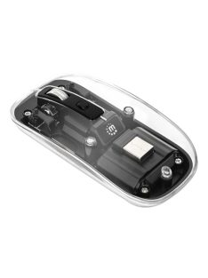 Manhattan Rechargeable Wireless USB Mouse Transparent/Black