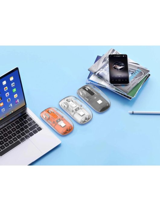 Manhattan Rechargeable Wireless USB Mouse Transparent/Black