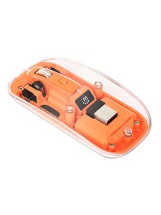 Manhattan Rechargeable Wireless USB Mouse Transparent/Orange