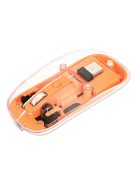 Manhattan Rechargeable Wireless USB Mouse Transparent/Orange