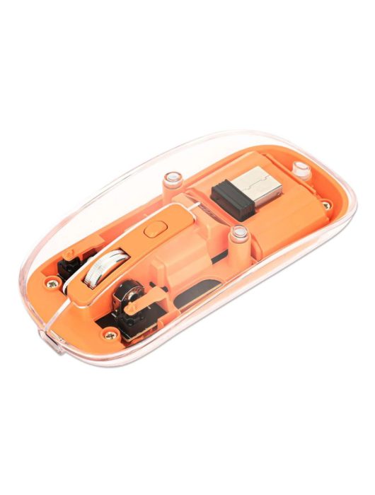 Manhattan Rechargeable Wireless USB Mouse Transparent/Orange