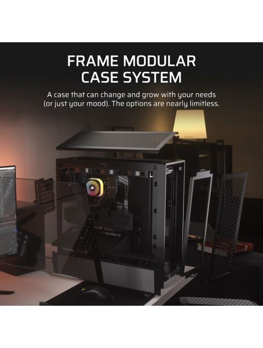 Corsair Frame 4000D Tempered Glass Black