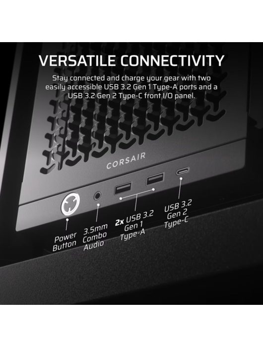 Corsair Frame 4000D Tempered Glass Black