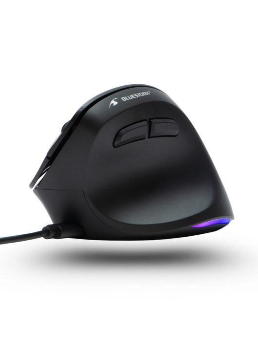 Bluestork M-W-ERGO-LUMI RGB Mouse Black