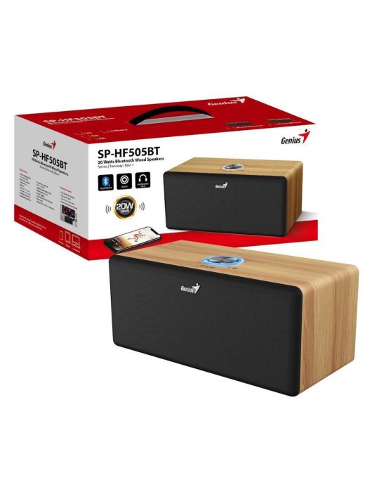 Genius SP-HF505BT Bluetooth Speaker Pine Wood