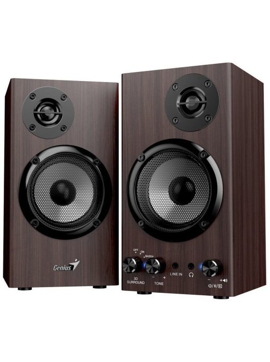 Genius SP-HF520BT Bluetooth Speaker Dark Wood