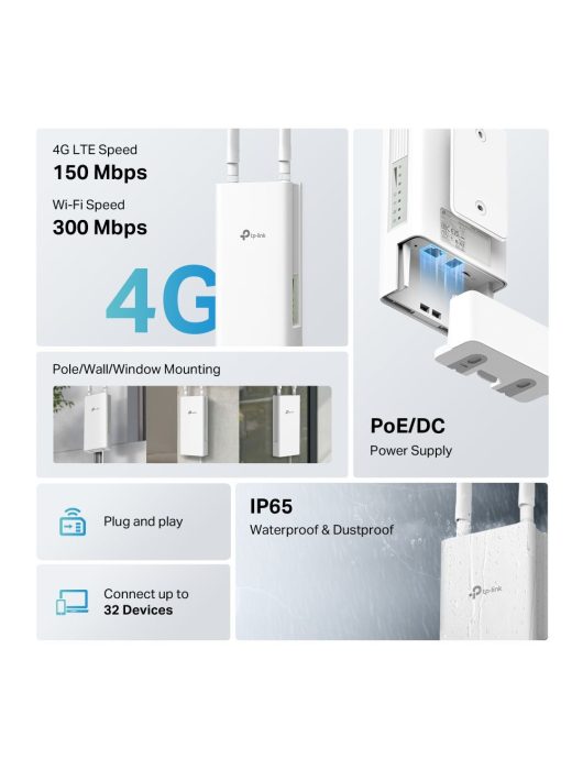 TP-Link TL-MR100-Outdoor 4G 300 Mbps Wi-Fi Outdoor Router