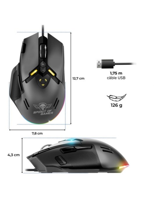 Spirit Of Gamer Elite M60 Mouse Black