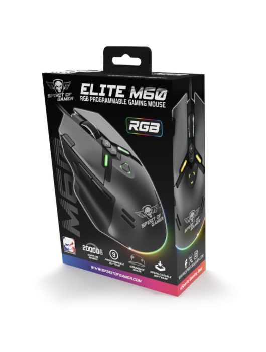 Spirit Of Gamer Elite M60 Mouse Black