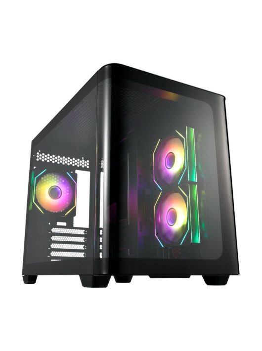 FSP S380 RGB Tempered Glass Black