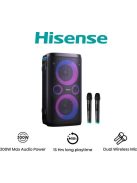 Hisense Party Storm1 300W Bluetooth Speaker + 2 Microphone Black