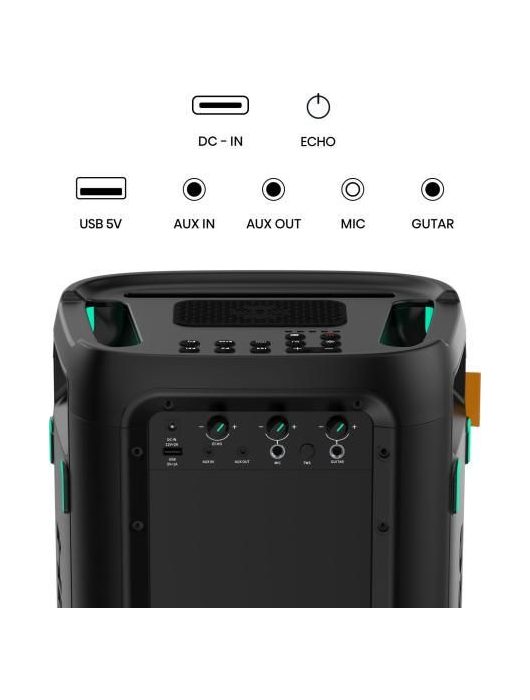 Hisense Party Storm1 300W Bluetooth Speaker + 2 Microphone Black