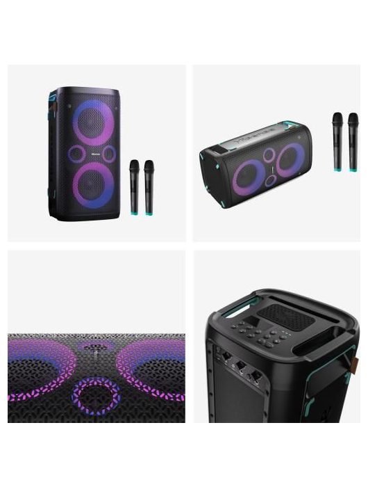 Hisense Party Storm1 300W Bluetooth Speaker + 2 Microphone Black