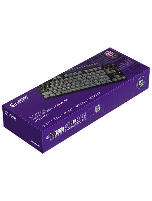 LORGAR Azar 514TKL RGB Mechanical Gaming Keyboard Black US