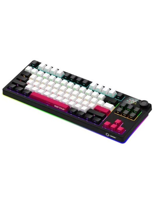 LORGAR KBP70TKLW Wireless Bluetooth Mechanical Gaming Keyboard Black/Red US