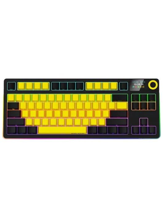 LORGAR KBP70TKLW Wireless Bluetooth Mechanical Gaming Keyboard Black/Yellow US